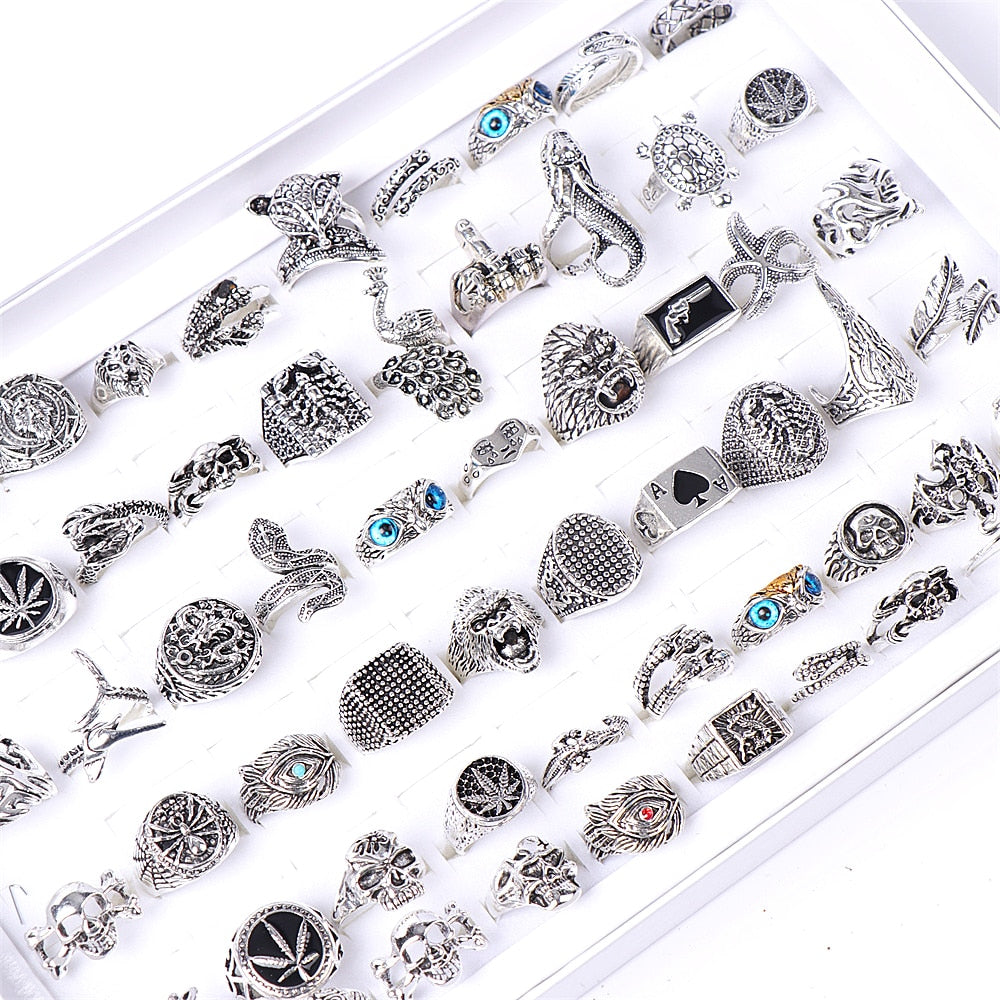 Silver Plated Rings For Women / Men Mix Style