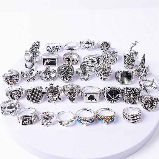 Silver Plated Rings For Women / Men Mix Style